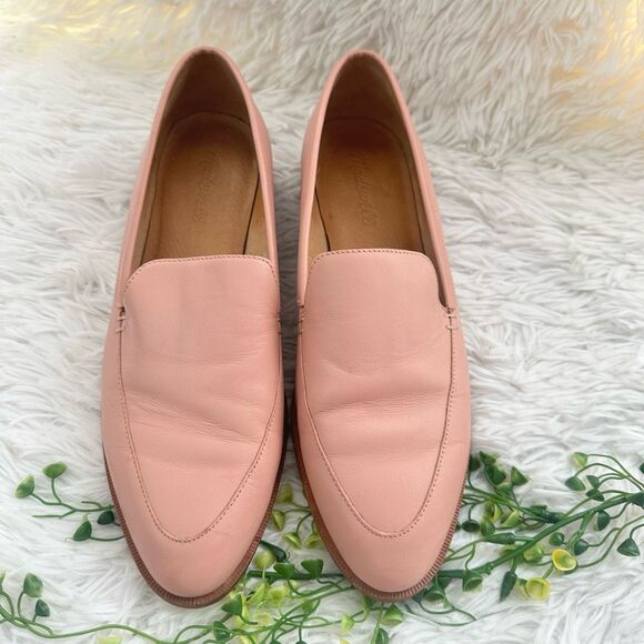 Madewell The Frances Leather Loafer in Pink Oyster Slip On Comfy Size 8.5 - Picture 2 of 11
